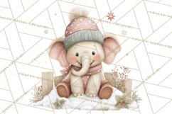 Safari Christmas Clipart, Jungle Animal PNG Tropical Clipart Product Image 4
