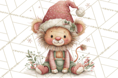 Safari Christmas Clipart, Jungle Animal PNG Tropical Clipart Product Image 2