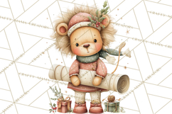 Safari Christmas Clipart, Jungle Animal PNG Tropical Clipart Product Image 2