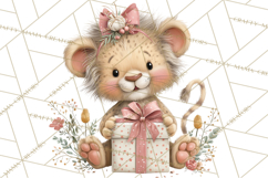 Safari Christmas Clipart, Jungle Animal PNG Tropical Clipart Product Image 3