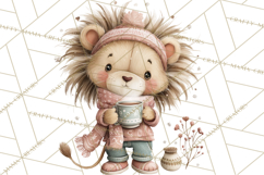 Safari Christmas Clipart, Jungle Animal PNG Tropical Clipart Product Image 4