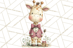 Safari Christmas Clipart, Jungle Animal PNG Tropical Clipart Product Image 2