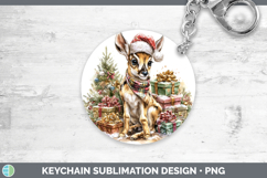 GorgeousSafari Christmas Santa Keychain design.