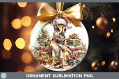 GorgeousSafari Christmas Santa Ornament design.