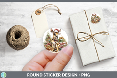 GorgeousSafari Christmas Santa Stickers design.