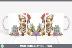 GorgeousSafari Christmas Santa Mug Wrap design.