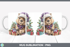 GorgeousSafari Christmas Santa Mug Wrap design.