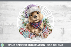 GorgeousSafari Christmas Santa Wind Spinner design.