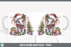 GorgeousSafari Christmas Santa Mug Wrap design.
