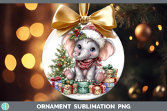 GorgeousSafari Christmas Santa Ornament design.