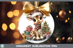 GorgeousSafari Christmas Santa Ornament design.