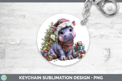 GorgeousSafari Christmas Santa Keychain design.