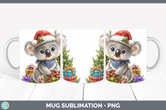 GorgeousSafari Christmas Santa Mug Wrap design.