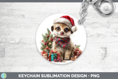 GorgeousSafari Christmas Santa Keychain design.