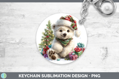 GorgeousSafari Christmas Santa Keychain design.