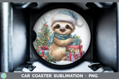 GorgeousSafari Christmas Santa Car Coaster design.