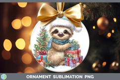 GorgeousSafari Christmas Santa Ornament design.