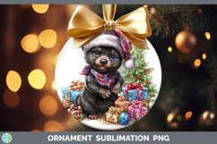 GorgeousSafari Christmas Santa Ornament design.
