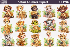 Safari Baby Animals Bundle | Kids Sublimation Pattern Product Image 4