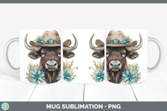 GorgeousSafari Country Western Mug Wrap design.