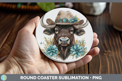 GorgeousSafari Country Western Round Coaster design.