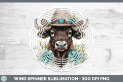 GorgeousSafari Country Western Wind Spinner design.