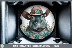 GorgeousSafari Country Western Car Coaster design.