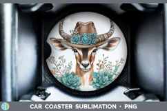 GorgeousSafari Country Western Car Coaster design.