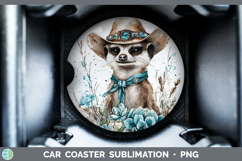 GorgeousSafari Country Western Car Coaster design.