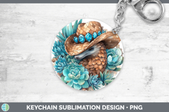 GorgeousSafari Country Western Keychain design.