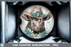 GorgeousSafari Country Western Car Coaster design.