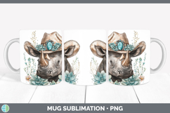 GorgeousSafari Country Western Mug Wrap design.