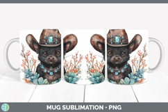 GorgeousSafari Country Western Mug Wrap design.