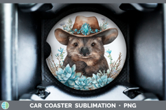 GorgeousSafari Country Western Car Coaster design.