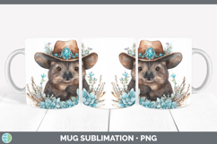 GorgeousSafari Country Western Mug Wrap design.