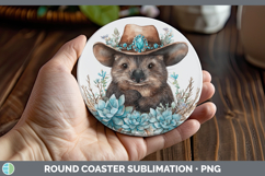 GorgeousSafari Country Western Round Coaster design.