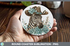 GorgeousSafari Country Western Round Coaster design.