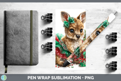GorgeousSafari Cute Christmas Pen Wrap design.