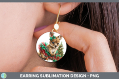 GorgeousSafari Cute Christmas Round Earrings design.
