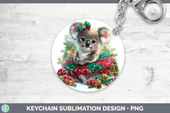 GorgeousSafari Cute Christmas Keychain design.