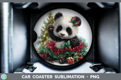 GorgeousSafari Cute Christmas Car Coaster design.