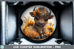 GorgeousSafari Cute Thanksgiving Car Coaster design.