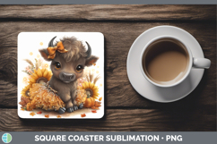 GorgeousSafari Cute Thanksgiving Square Coaster design.