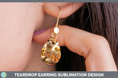 GorgeousSafari Cute Thanksgiving Teardrop Earrings design.