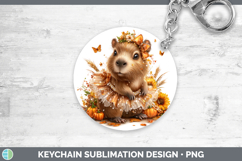 GorgeousSafari Cute Thanksgiving Keychain design.