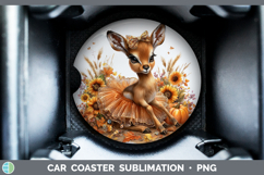 GorgeousSafari Cute Thanksgiving Car Coaster design.