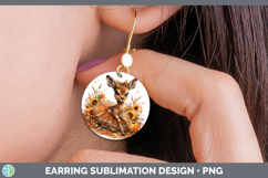 GorgeousSafari Cute Thanksgiving Round Earrings design.