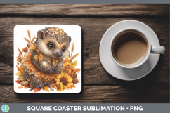 GorgeousSafari Cute Thanksgiving Square Coaster design.
