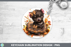 GorgeousSafari Cute Thanksgiving Keychain design.