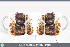 GorgeousSafari Cute Thanksgiving Mug Wrap design.